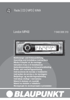Blaupunkt London-MP-48 - Owners Manual